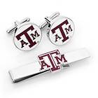 Texas A & M Aggies Cufflinks and Tie Bar Gift Set NIB 