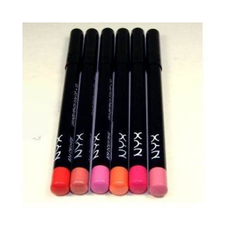 NYX Cosmetics Long Lasting Slim Lip Liner Pencils 6 Colors Lot # 1