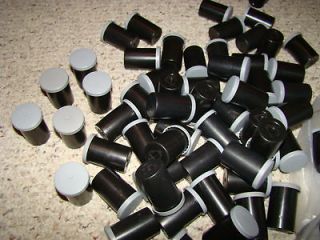 20 BLACK 35MM FILM CANISTERS W/GRAY LIDS GREAT FOR GEOCACHING