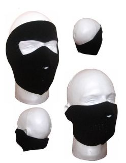Black Face Mask   Half & Full, Hunting, Ski,Fishing