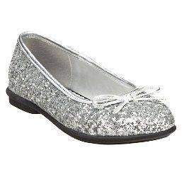 silver sparkly flats shoes