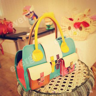 Colorful Stunning PU Leather Fashionable Womens Handbag Bag sale 