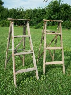 vintage wooden ladder in Home & Garden