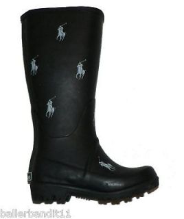 Polo Ralph Lauren Repeat Rain boots toddlers black new
