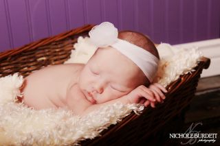 Newborn or Baby Blossom Flower Headband U PICK COLOR