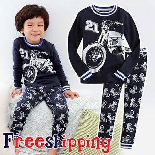   Baby&Toddler Kids Boy Sleepwear Pajama Set  Motor Cycle