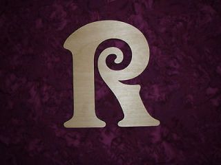 UNFINISHED WOOD LETTER R WOODEN LETTER CUT OUT 6 INCH TALL PAINTABLE 