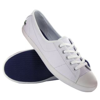 Lacoste Ziane White Leather Womens Trainers