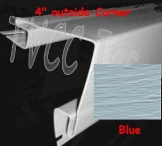 Vinyl Siding Outside Corners 4 Color   Blue 1 Lot of 3 Pieces