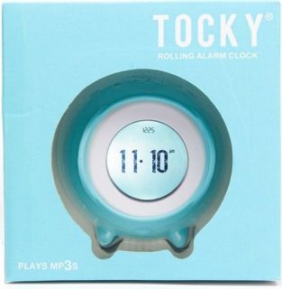 Tocky Touch Rolling Alarm Clock  Personalize Messages Orange Kiwi 