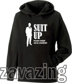 SUIT UP TONIGHT WILL BE LEGENDARY HOODIE HOW I MET YOUR MOTHER BARNEY 