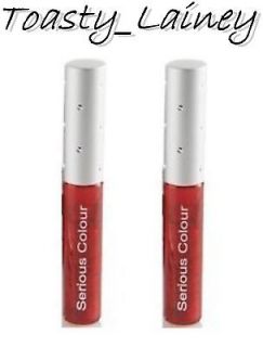 Serious Skin Care Skincare SCARLET Varnish Lip Gloss   2 Tubes   NEW