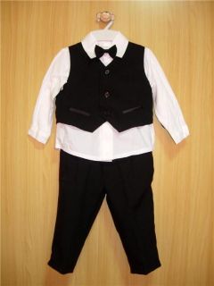 BABY BOY OUTFIT, Black Special Occasion Suit, Wedding,Christening, Age 