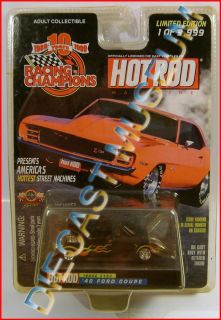 1940 40 FORD COUPE FLAMES HOT ROD MAGAZINE DIECAST RACING CHAMPIONS 