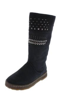 Bearpaw NEW Silverthorne Navy Suede Studded Casual Mid Calf Boots 