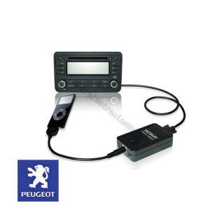 Car iPod iPhone Apple input Adapter Music CD Changer for Peugeot 