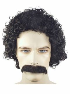 Borat Sacha Baron Cohen Costume Wig & Mustache Set