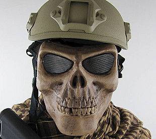 Skull Airsoft Paintball BB Gun Full Face Protect Mask Outdoor Sport 
