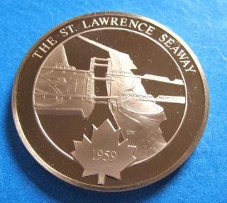 1959 THE ST LAWRENCE SEAWAY CANADA HISTORY BRONZE MEDAL #76
