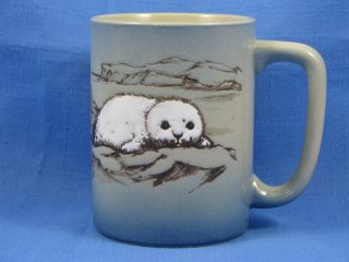 Otagiri Japan Hand Crafted Hand Painted Seals Coffee Mug Cup