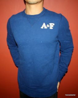 NEW ABERCROMBIE & FITCH AF MUSCLE SLIM FIT T SHIRT NAVY BLUE MTN MENS 