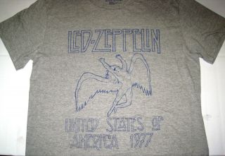NWT Gap Mens Led Zeppelin USA 1977 Vintage Graphic T Shirt Medium M 