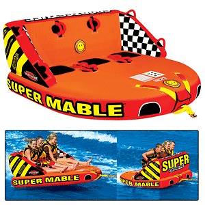 SportsStuff Super Mable Towable Water Toy Dual Tow Points Front & Back 