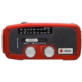 Red Cross Solar Power Weather Radio w/ Cell Phone Charger Emergency 