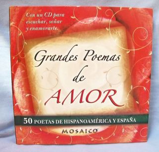 GRANDES POEMAS DE AMOR 50 Poetas + CD SPANISH *NEW*