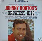 JOHNNY HORTONS GREATEST HITS LP 1961 STEREO NICE