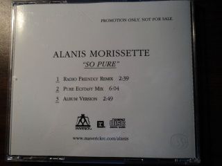Alanis Morissette ‎– So Pure (PROMO CD /3 VERSION) Reprise 