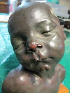 Sculpture BABY SLEEPING Alva Museum 1968 Replica Aimé Jules Dalou