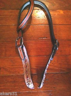   EAR NEW BELT STYLE LIGHT PINK GATOR & BERRY CONCHOS PRESSONS AKERS