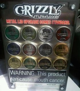   Tobacco Promo Advertising Sign NEW   man cave snuff chew dip spit