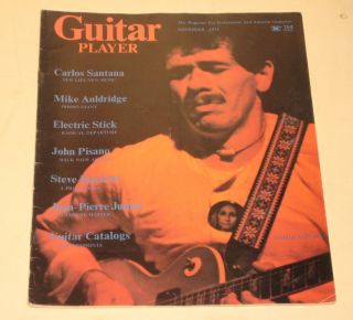 1974 Guitar Player Carlos Santana Mike Auldridge Steve Hackett Jean 