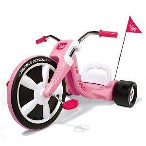   Flyer Big 3 Wheel Ride On Trike Kids Toy Girls Children Bike Seat Pink