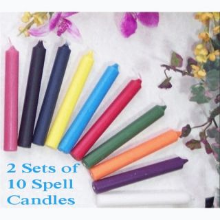 Chime Mini Candles: Set of 20 Spell Candles   Free Shipping