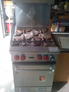 Wolf 4 Burner Range with Oven 23 Natural Gas