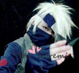   Kakashi SOUL EATER Yu Gi Oh silver spiky Cosplay wig party hair