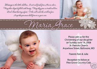 Photo Christening/Baptism Invitations *Print your Own*