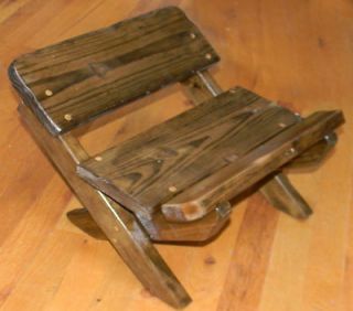 Small Stool or Wooden Bench for Camping, Playhouse or in front of the 