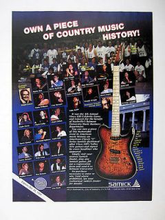 Samick Valley Arts Guitar Vince Gill Belmont Univ Benefit 1994 Ad 