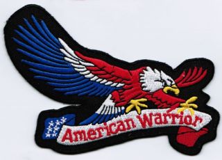 AMERICAN WARRIOR Military VET Quality Biker Vest Patch