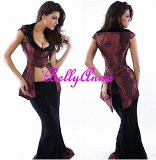 Sexy Ladies Vintage Gothic Slinky Vampire Mermaid Fancy Dress 