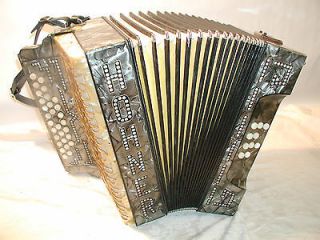 Wonderfull, very very rare button accordion HOHNER CLUB Model 255