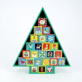 Advent Calendar CE   Wooden and Very Bright and Colorful