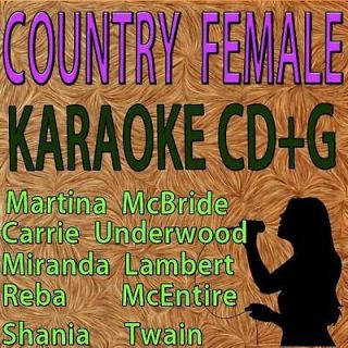 Karaoke cd+g 5 disc female country Miranda Lambert,Carrie Underwood 