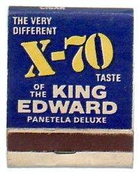 VINTAGE KING EDWARD CIGARS FRONT STRIKE FULL UNUSED MATCHBOOK