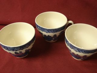 Johnson Brothers? china Dinnerware England Blue willow set 3 cups