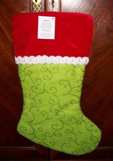 Christmas Stockings Holiday Dr Suess Grinch Boys Girls New Boys Green 